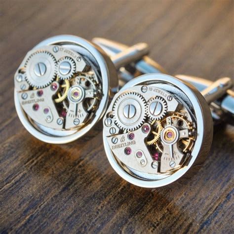 breitling watch movement cufflinks|rolex cufflinks.